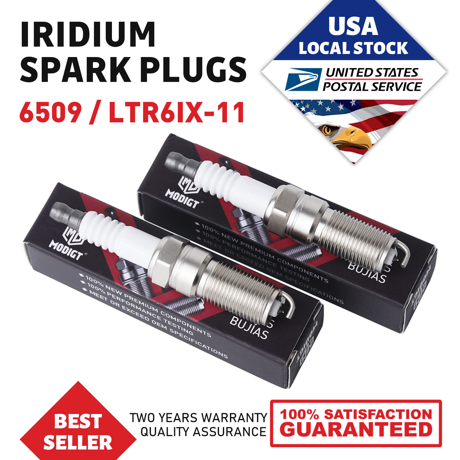 6pc Fit NGK 6509 LTR6IX-11 Iridium IX Spark Plugs for XP5863 XP5363 XP5263 OEM