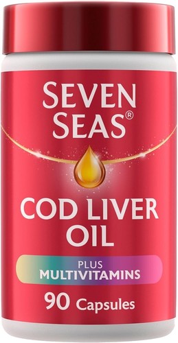 Cod Liver Oil Multivitamin Capsules Omega-3 Vitamin D Supplements 90 Count - Picture 3 of 11