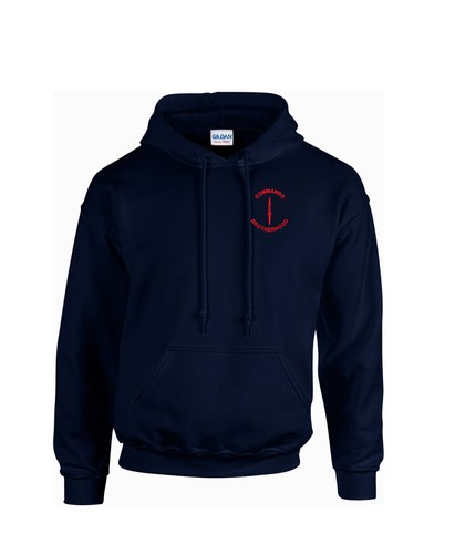 EMBROIDERED LOGO COMMANDO BROTHERHOOD DAGGER TSHIRT SWEAT HOODIE - Picture 4 of 19
