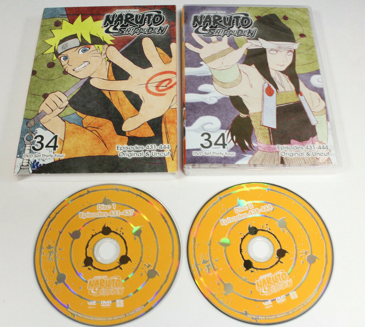 Naruto Shippuden Uncut Boxset Thirty Four Episodes 431 - 444