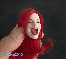 1:6 Sexy Girl Red Head Sculpt Carved For 12" Female TBL PH Figure Body Toys