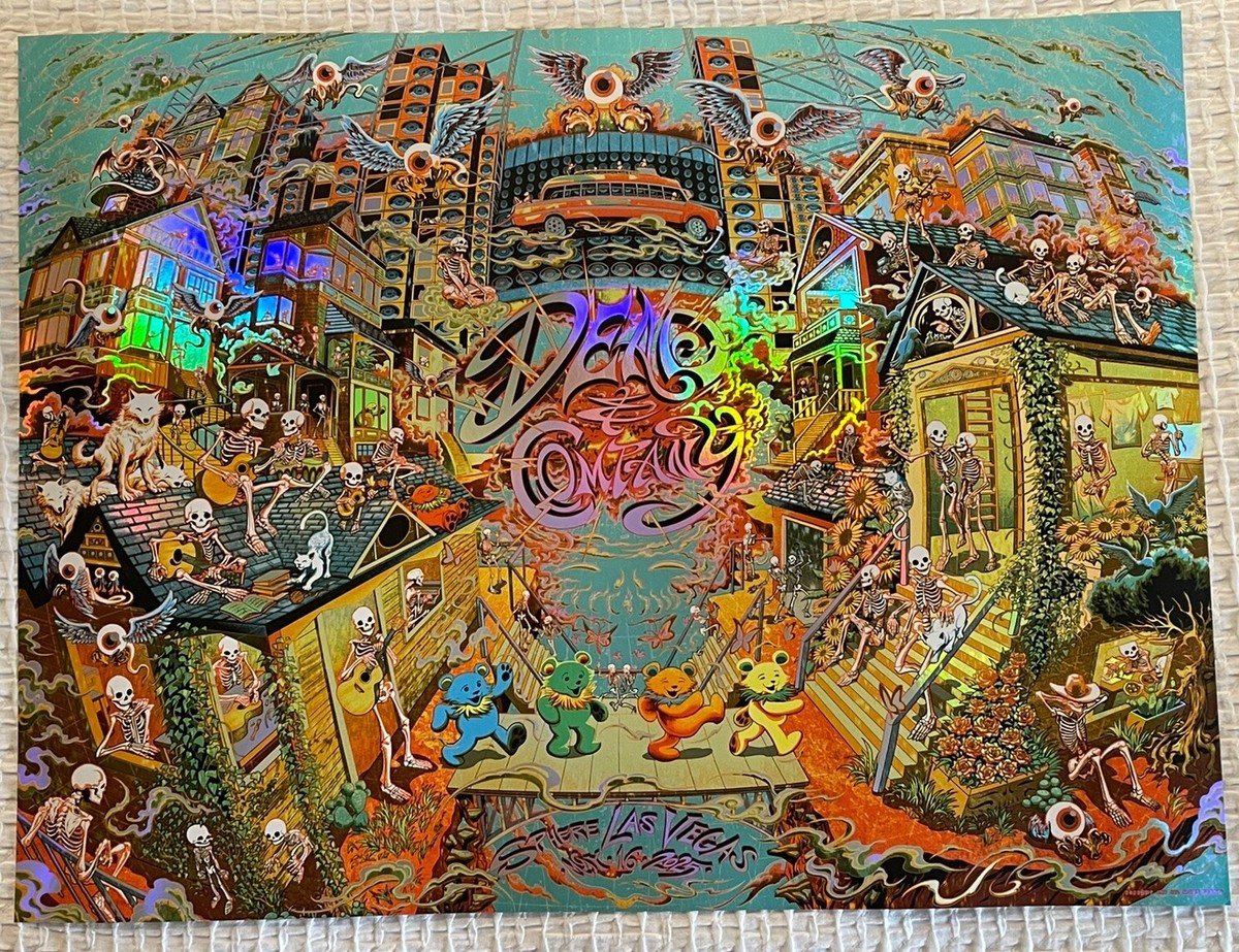 Dead & Company🌹 FOIL Poster May 16 2025 Sphere Vegas 5/16/25 xxx