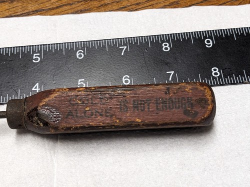 Antique Advertising Wooden Handle Ice Pick, Hampton Newport News Virginia - Picture 6 of 7