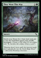 NM They Went This Way, MTG, Murders at Karlov Manor, Magic the Gathering, 178