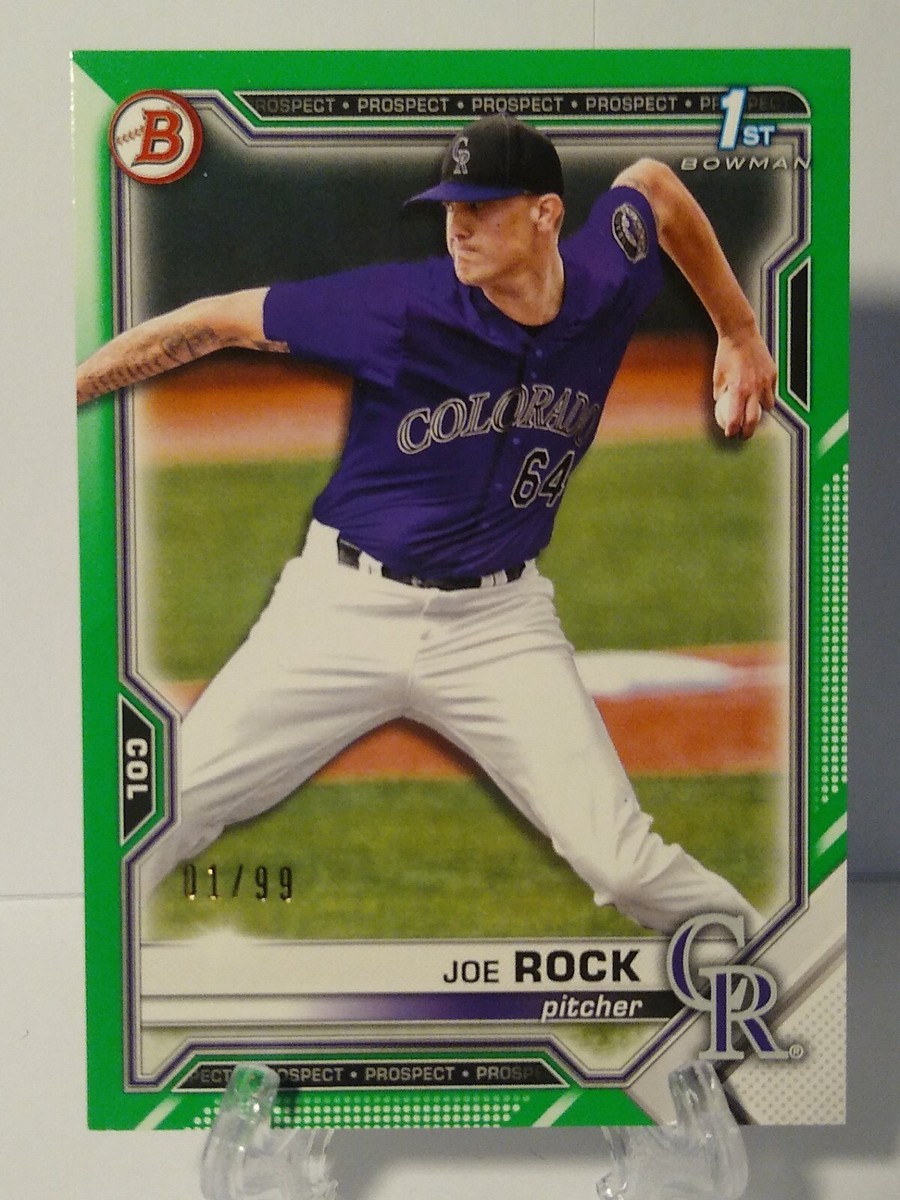 rockページ Joe Rock 2021 Bowman Draft #BD-154 1st Bowman Paper Green 01/99
