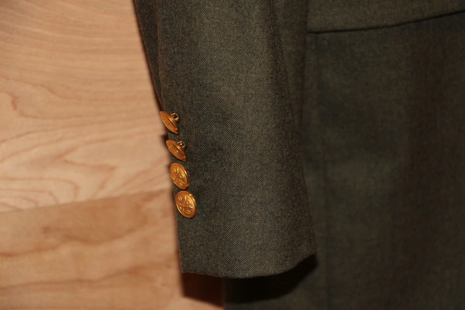 Blazer masculino S/R Savile Row terno jaqueta verde oliva 44 regular novo sem etiquetas - Imagem 4 de 4