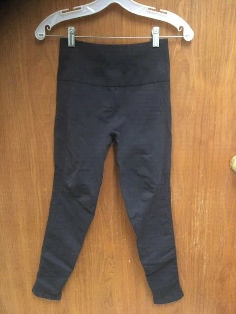 Lululemon Zone In Tight Dark Gray Black Compression Pants High Rise Sz 4 ??  VGUC