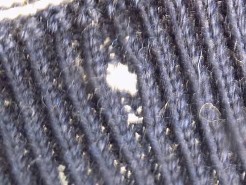 Vintage DALE OF NORWAY Jumper Size L Wool Pewter Clasp 80s MOTH DAMAGE - Picture 12 of 21