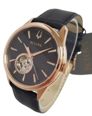 Bulova Herren Automatik offenes Herz Quarzuhr 97A140