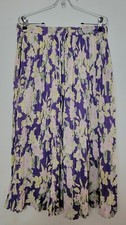 VTG 90s Medium Floral Romantic Boho Prairie Cottage Core Broomstick Skirt NWT