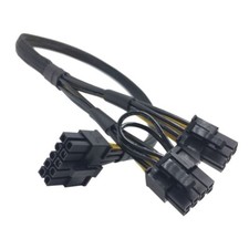 6pin to 8pin to 10pin  PCIe 50CM Extended Power Cable For GPU/ASIC Mining