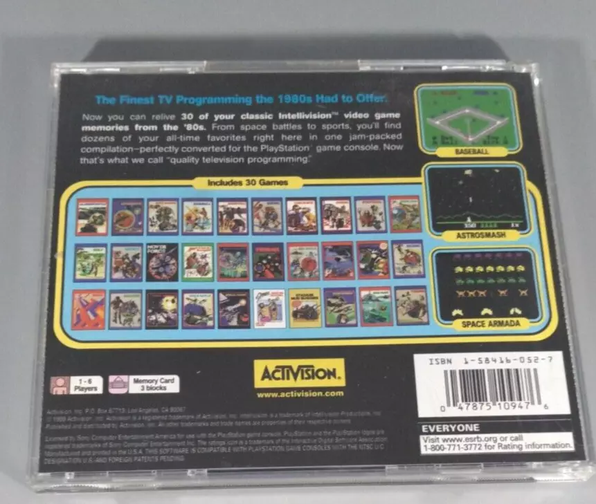 Intellivision Classic Games PlayStation 1 PS1 Complete