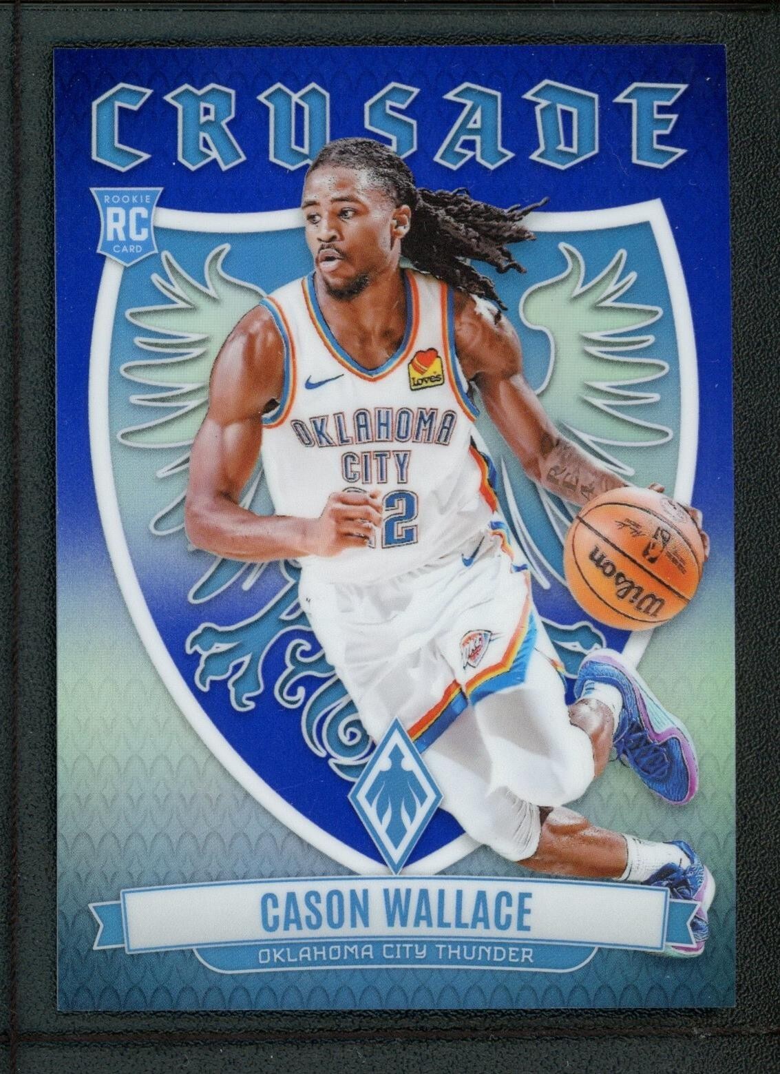 2023-24 CASON WALLACE 15/25 PANINI PHOENIX CRUSADE ROOKIE RC #12