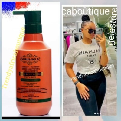Cyprus-Gold Turmeric Body Lotion. Light & Glow Beautifying Milk    500ml X 1
