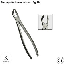 Dentaire Chirurgie Forceps for Lower Wisdom Fig.79 Tooth Oral Surgery instrument