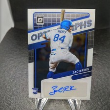 2022 Donruss Optic Silver Prizm Rookie Auto Autograph #OG-ZR Zach Reks | Texas