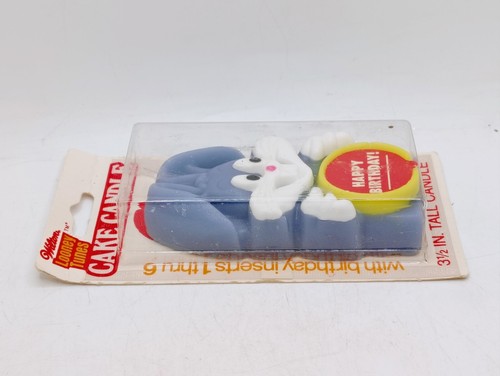 Vela vintage Looney Tunes Bugs Bunny decoración de pastel nuevo en caja original 1979 - Imagen 6 de 10
