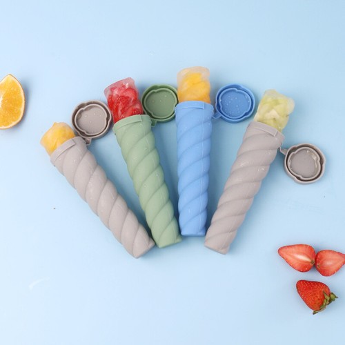 Silicone Popsicle Mold Ice Mold Silicone Ice Lattice Easy Release with Cover New - Bild 5 von 20