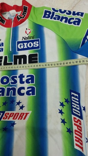 NALINI Santiago ShirtBotero Kelme Costa Blanca Años 80 - Sz L Siri Maglia Trikot - Picture 6 of 9