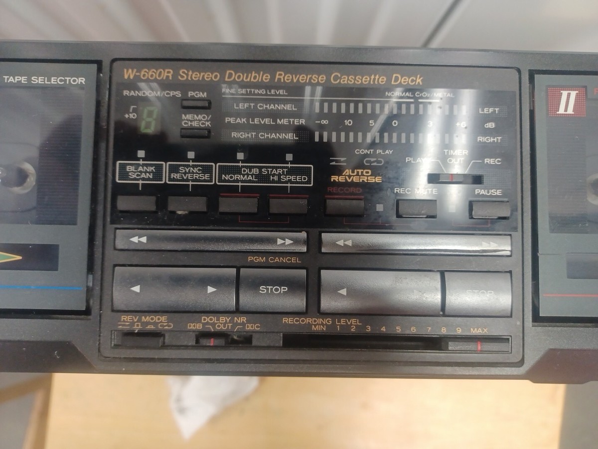 Teac W-660R - Rare Double Auto Reverse Cassette Deck. Smooth
