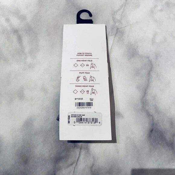 Alfani CHARCOAL GRAY Men's Pre-tied Bow Tie and Pocket Square, US One Size - Image 4 of 4