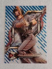 2018 High Tek Pattern 1 Waves/Diagonals Blue Rainbow Foil /150 Paul Goldschmidt