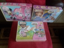 Brand New Disney 3-Wooden Puzzle Set Lot