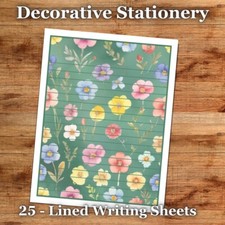 25 Sheets Decorative Paper Letter Writing Paper Color Stationery - Cute 018