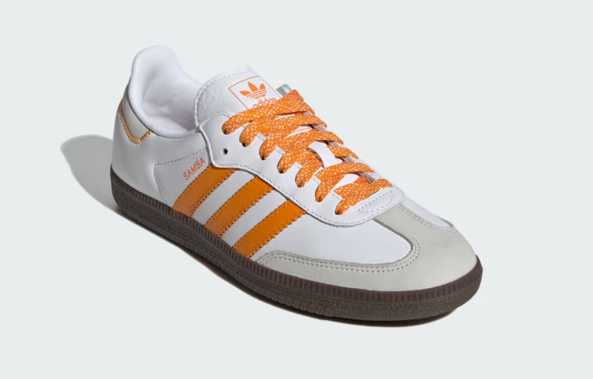 Adidas Samba OG Women Cloud White Equipment Orange Size 5W