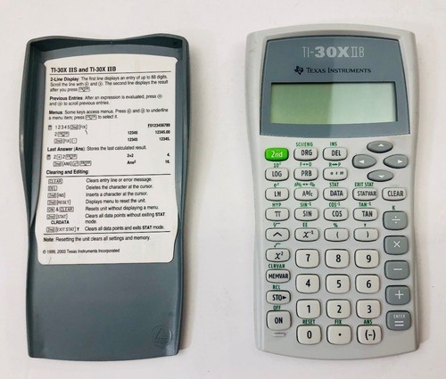 Texas Instrument TI-30X II B Scientific Calculator with Cover Handheld - Imagen 3 de 6