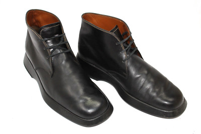 TOD'S men shoes sz 8 Europe 41 black leather S9420