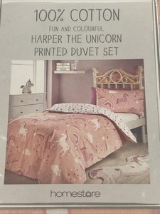 unicorn bedding matalan