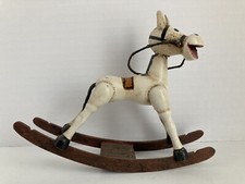 Vintage Wooden Rocking Horse Toy
