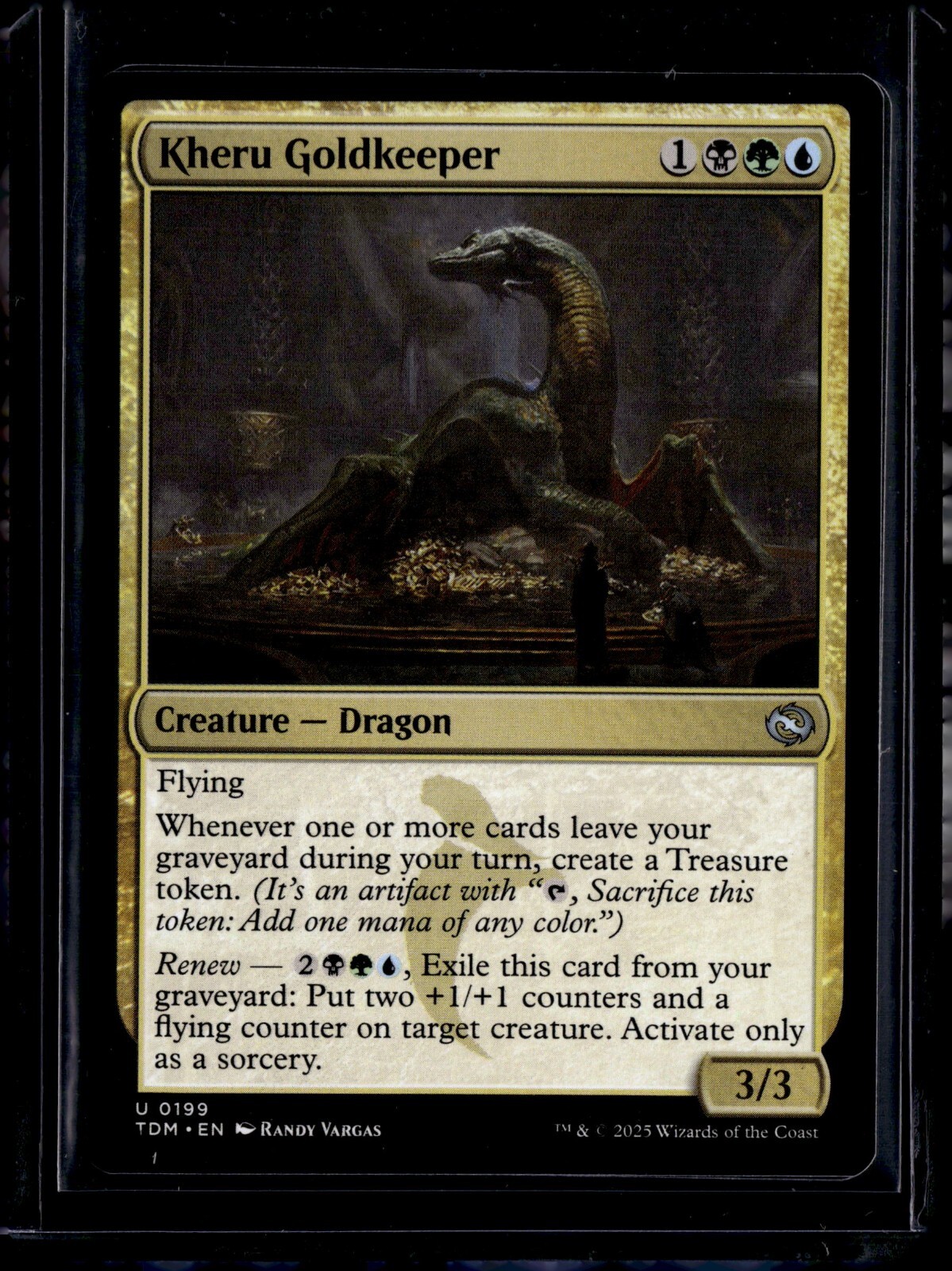 Kheru Goldkeeper - 199 - TDM - NM - MTG Magic the Gathering