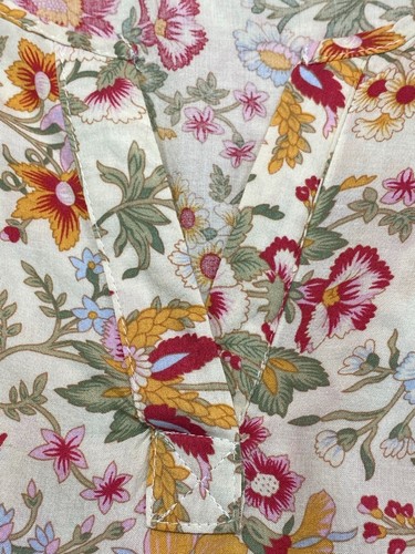 Blusa de mujer talla S estampado floral en marfil peso ligero de Saint Tropez West - Imagen 5 de 9