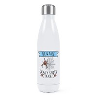 Beware VerrüCkte Spider Man Doppelwand Wasserflasche Vatertag Freund Lustig