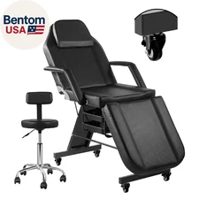 Facial Chair with Wheel Tattoo Chair for Client Beauty Chair Artist Spa Bed Remo