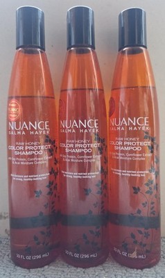 Set of 3 Nuance Raw Honey Color Protecting Shampoo 10 oz each Rare