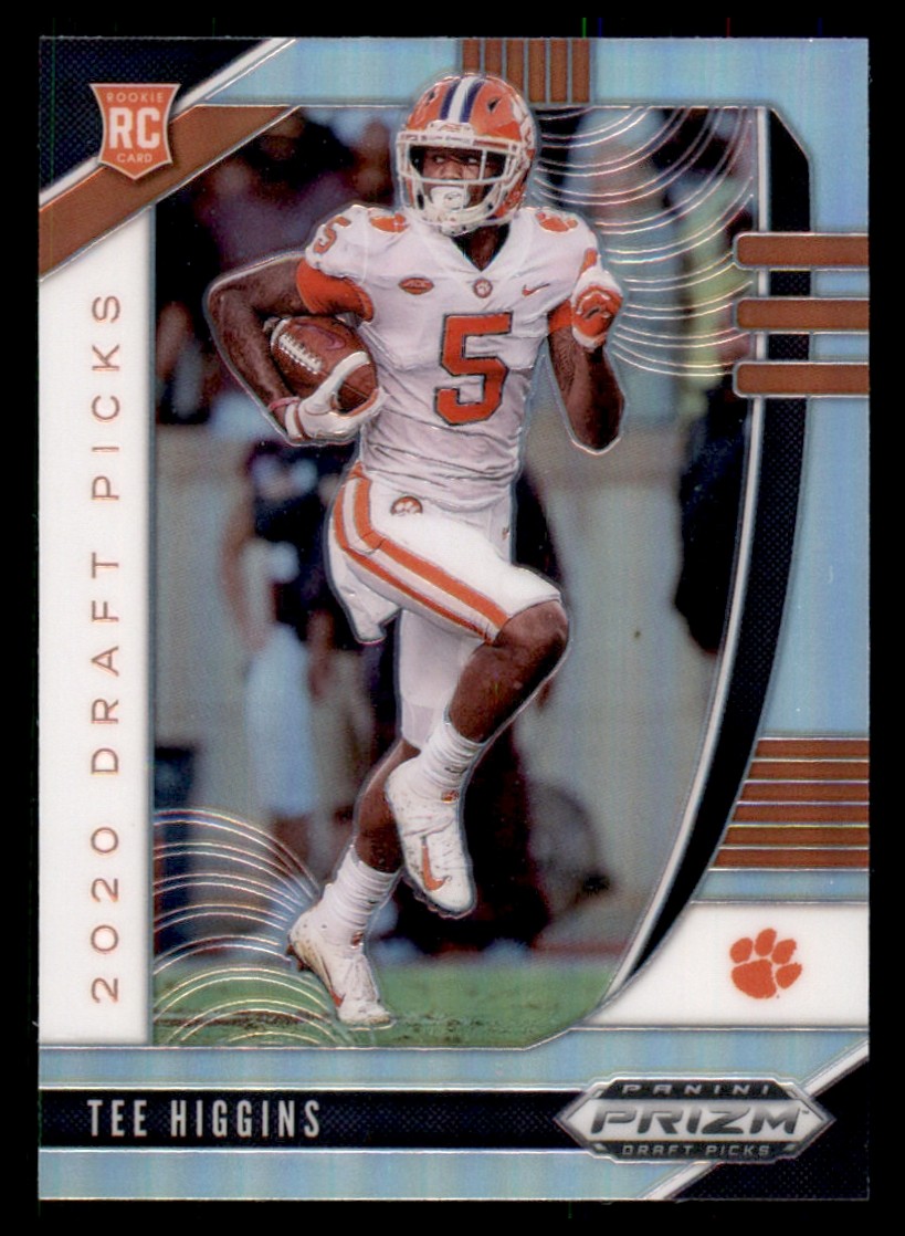2020 Panini Prizm Draft Tee Higgins Silver Prizm Rookie RC #107 Football Card