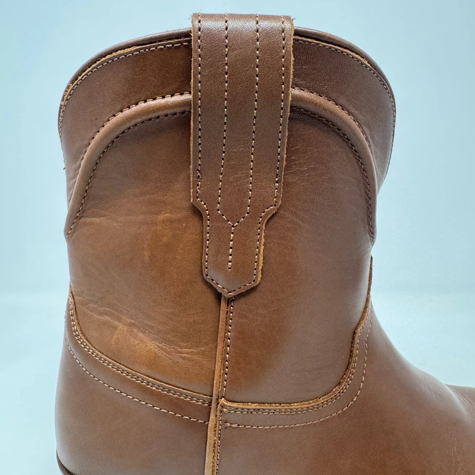 Botas occidentales informales de cuero con punta redonda Dingo Seguo marrón para mujer talla 9 M Foto 3 de 4