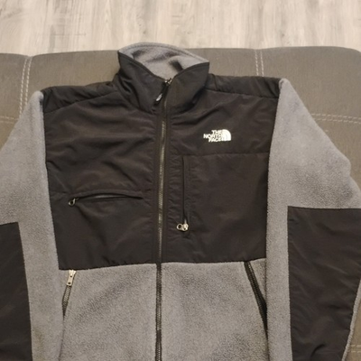 #ad #ad The North Face Men’s Gray Black Full Zip Fleece Jacket Size S Regular Fit $30.00