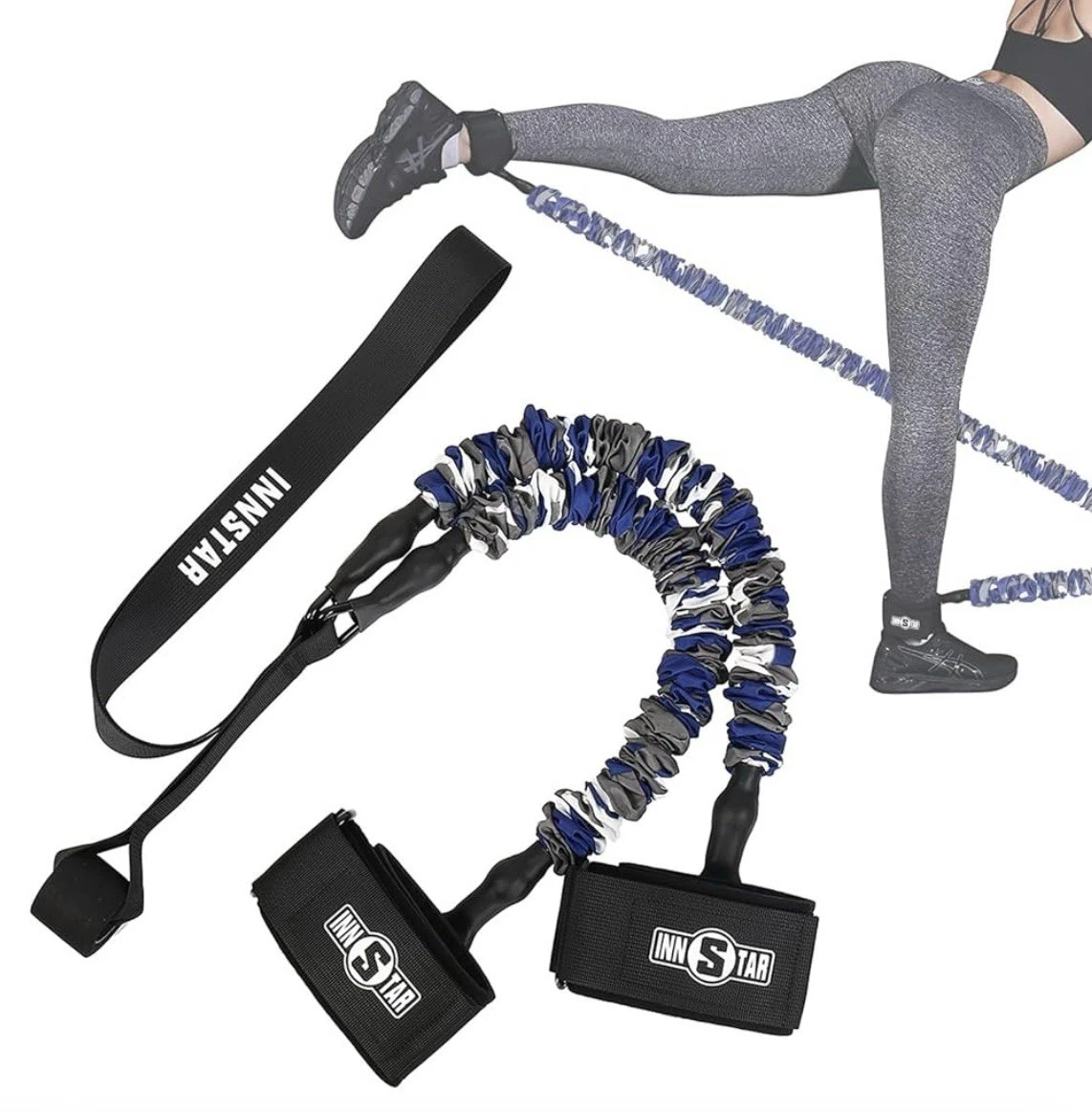 Innstar Booty Resistance Band For Glutes, Hips, Upper Body, 50 lbs. resistance