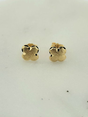 #ad #ad 22K Dubai Gold Clover Earrings for Women Girl $520.00