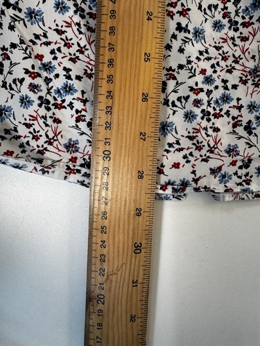 Next Mens Long Sleeved Floral Shirt Size Medium Slim Fit Cotton - Picture 11 of 12