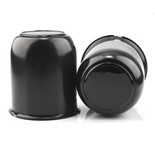 2Pcs 3.19in Trailer Wheel Center 2pcs 3.19in Wheel Center Caps High Gloss Black
