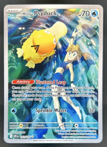 2025 Pokemon Destined Rivals Misty's Psyduck #193/182