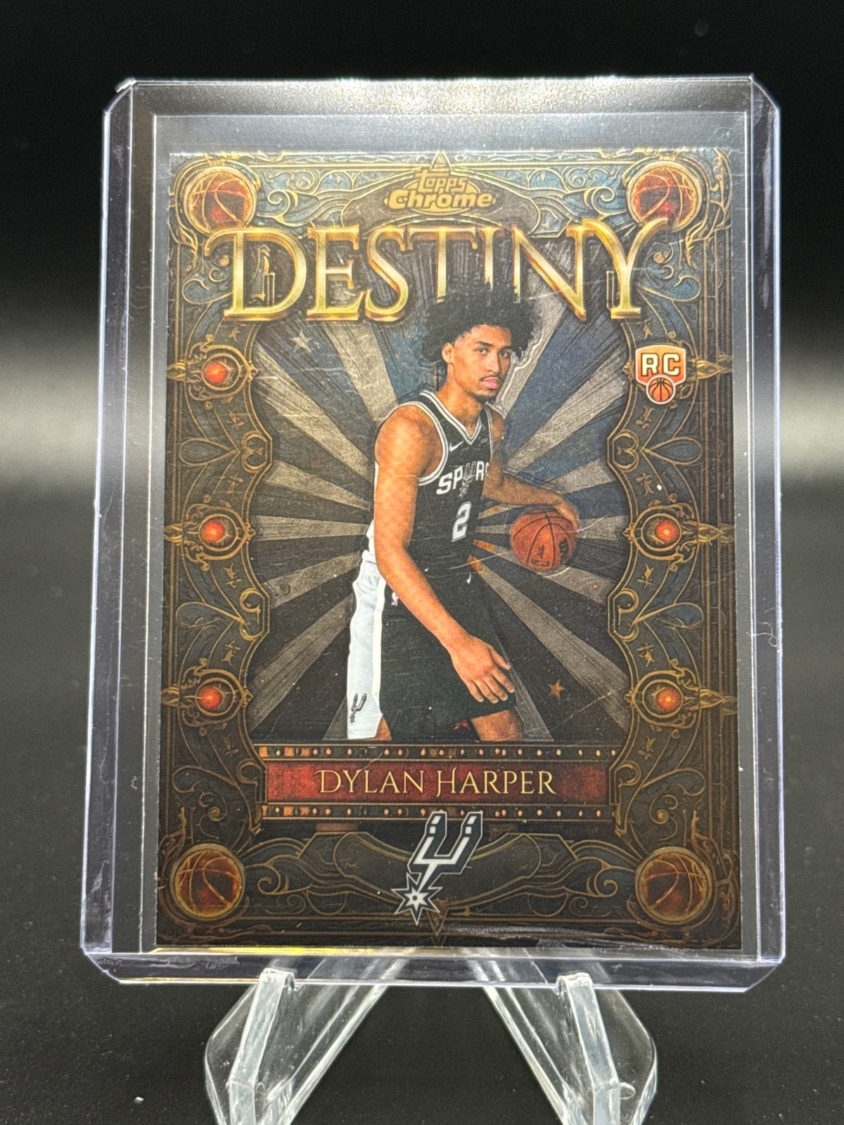 2025-26 Topps Chrome Dylan Harper DESTINY RC Spurs Rookie #D-2