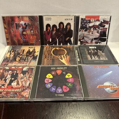Kiss - Lot Of 9 CDs Ace Frehley 12 Picks Frehleys Comet