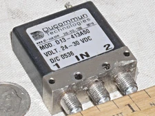 DUCOMMUN D13-413A50 SMA SMAF FEMALE RF COAX COAXIAL 22 GHZ SWITCH 24-30 VDC USA!