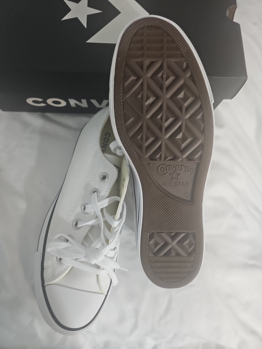 Converse All Star Platform Low Top - Women's (Black/White/White) 560251F US 8.5 thumbnail 4